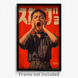 Thai Movie Poster - Boy Feeling Yawning, Candid Black Choker (Art Print)