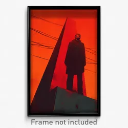 German Movie Poster - Lonely European City (Germany Retro Film Art Print)