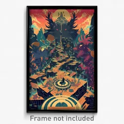 Greek Movie Poster - Enchanting Maze (Greece Psychedelic Art Retro Film Print)