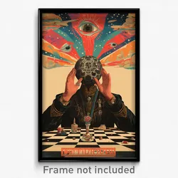 Russian Movie Poster - Square Morass (Russia Psychedelic Art Retro Film Print)