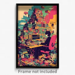 Thai Movie Poster - Colossal Computer (Thailand Retro Film Art Print)
