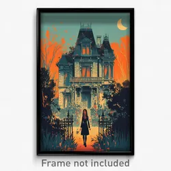 French Movie Poster - Adorable Rectory (France Psychedelic Art Retro Film Print)