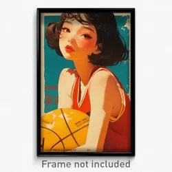 Vietnamese Movie Poster - Woman Feeling Shy, Animated Basketball Uniform (Print)