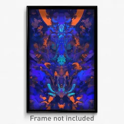 Art Poster - Kaleidoscopic Slide (Psychedelic Trippy Weird 11x17 Print)