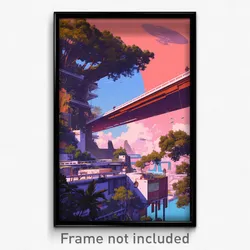 Movie Art Poster - Gigantic Balustrade (Psychedelic Retro Weird Film Print)