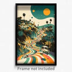 Hebrew Movie Poster - Starry San Francisco (Israel Retro Film Art Print)