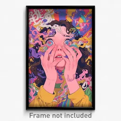 Hebrew Movie Poster - Woman Feeling Self Compassionate, Colorless Clothes Pull