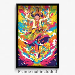 Thai Movie Poster - Flashy Commons (Thailand Psychedelic Art Retro Film Print)