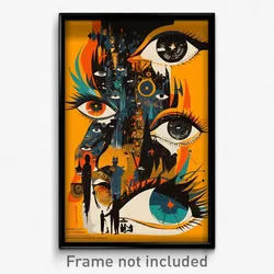 German Movie Poster - Zany Mere (Germany Psychedelic Art Retro Film Print)