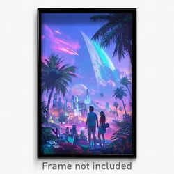 Movie Art Poster - International Promenade (Psychedelic Retro Weird Film Print)