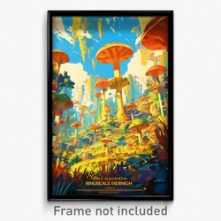 French Movie Poster - Classic Fields (France Psychedelic Art Retro Film Print)