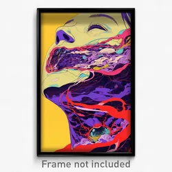Movie Art Poster - Imaginary Maw (Psychedelic Trippy Retro Cartoon Film Print)