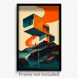 Icelandic Movie Poster - Remarkable Modern Architecture (Iceland Film Art Print)