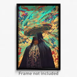 Mexican Movie Poster - Glitchy Meander (Mexico Psychedelic Art Retro Film Print)