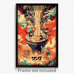 Japanese Movie Poster - Pristine Ramen (Japan Psychedelic Art Retro Film Print)