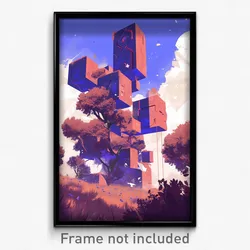 Art Poster - Old Fashioned Folly (Psychedelic Trippy Weird 11x17 Cartoon Print)