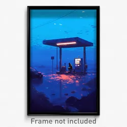 Art Poster - A Labyrinthine Underwater