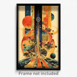 Movie Art Poster - Unnatural Pallisade (Psychedelic Retro Weird Film Print)