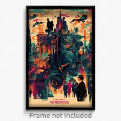 French Movie Poster - Elderly Metropolis (France Retro Film Art Print)