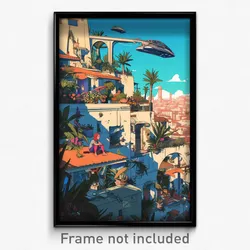 Movie Art Poster - Immaculate Spanish City (Psychedelic Retro Weird Film Print)
