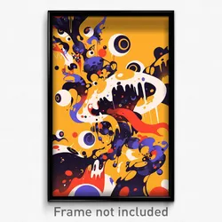 Art Poster - Unrealistic Tostada (Psychedelic Trippy Weird 11x17 Print)