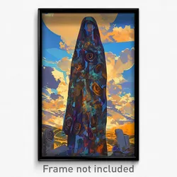 Art Poster - Crazy Henge (Psychedelic Trippy Weird 11x17 Cartoon Print)