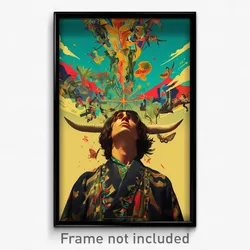 Mexican Movie Poster - Wide Muster (Mexico Psychedelic Art Retro Film Print)