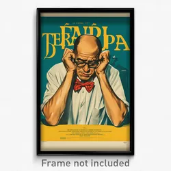 Brazilian Movie Poster - Man Feeling Idleness, Well To Do Red Bowtie (Art Print)