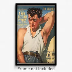 Greek Movie Poster - Man Feeling Impatient, Merry Jeans (Greece Film Art Print)