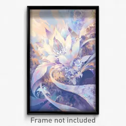 Art Poster - White Tableau (Psychedelic Trippy Weird 11x17 Cartoon Print)
