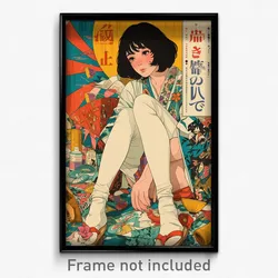 Japanese Movie Poster - Girl Feeling Uncertainty, Shady White Legwear (Print)