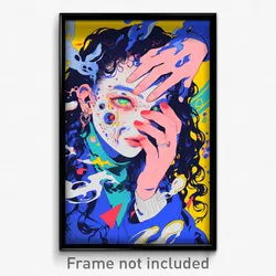 Art Poster - Candid Printer (Psychedelic Trippy Weird 11x17 Print)