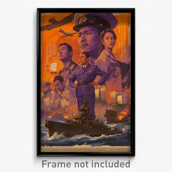 Indonesian Movie Poster - Man Feeling Dislike, Purple Naval Uniform (Art Print)