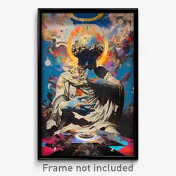Art Poster - Unknown Rome (Psychedelic Trippy Weird 11x17 Cartoon Print)