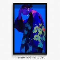 Anime Art Poster - Man Feeling Sadness Wearing Pretty Earrings (Print)