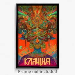 Russian Movie Poster - Lavish Folly (Russia Psychedelic Art Retro Film Print)