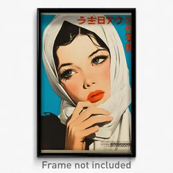 Vietnamese Movie Poster - Woman Feeling Isolated, Nifty White Scarf (Art Print)
