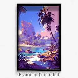 Art Poster - Smooth Archipelago (Psychedelic Trippy Weird 11x17 Cartoon Print)