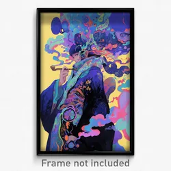 Art Poster - Fluffy Blender (Psychedelic Trippy Weird 11x17 Cartoon Print)