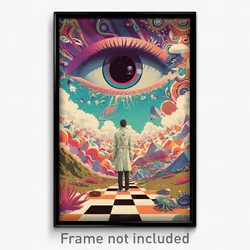 Movie Art Poster - Man Feeling Excited, Quizzical Full Length Zipper (Print)