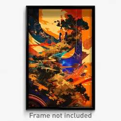 Spanish Movie Poster - Prestigious Lamp (Spain Psychedelic Art Retro Film Print)