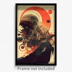 Movie Art Poster - Monstrous Peninsula (Psychedelic Retro Weird Film Print)