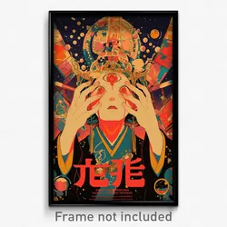 Chinese Movie Poster - Boy Feeling Upset, Voluminous Maid Headdress (Art Print)