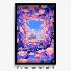 Art Poster - Cavernous Drawer (Psychedelic Trippy Weird 11x17 Print)