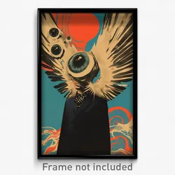 German Movie Poster - Man Feeling Miserable, Nifty Head Wings (Art Print)
