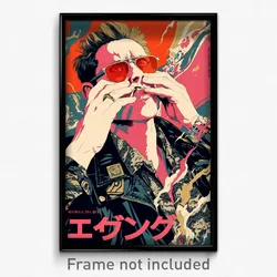 Greek Movie Poster - Boy Feeling Doubt, Able Aviator Sunglasses (Art Print)