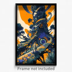 German Movie Poster - Pretty Belfry (Germany Psychedelic Art Retro Film Print)