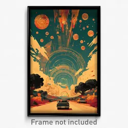 Greek Movie Poster - Empty Causeway (Greece Psychedelic Art Retro Film Print)