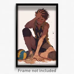 Anime Art Poster - Boy Feeling Shame, Stimulating Volleyball Uniform (Print)