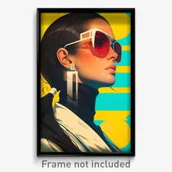 Thai Movie Poster - Woman Feeling Thankful, Rectangular Aviator Sunglasses
